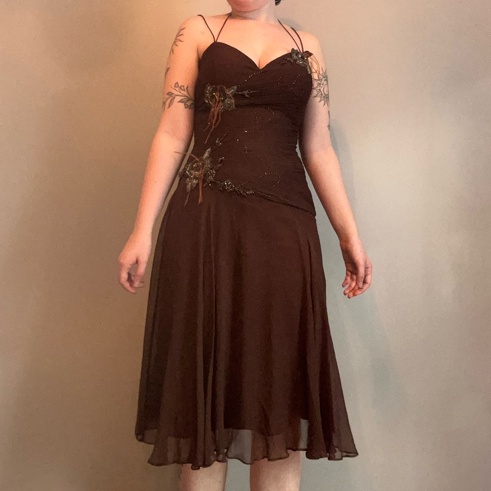2000s Fairy Whimsigoth Silk gown - Picture 3 of 14